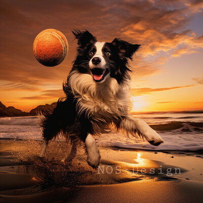 Hond op het Strand