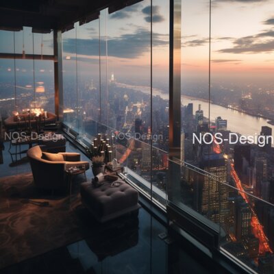 Uitzicht vanaf de Penthouse