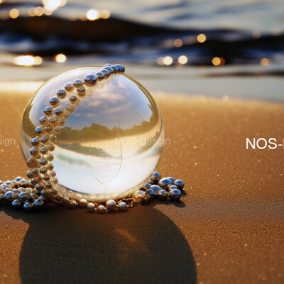 Parelketting op het Strand